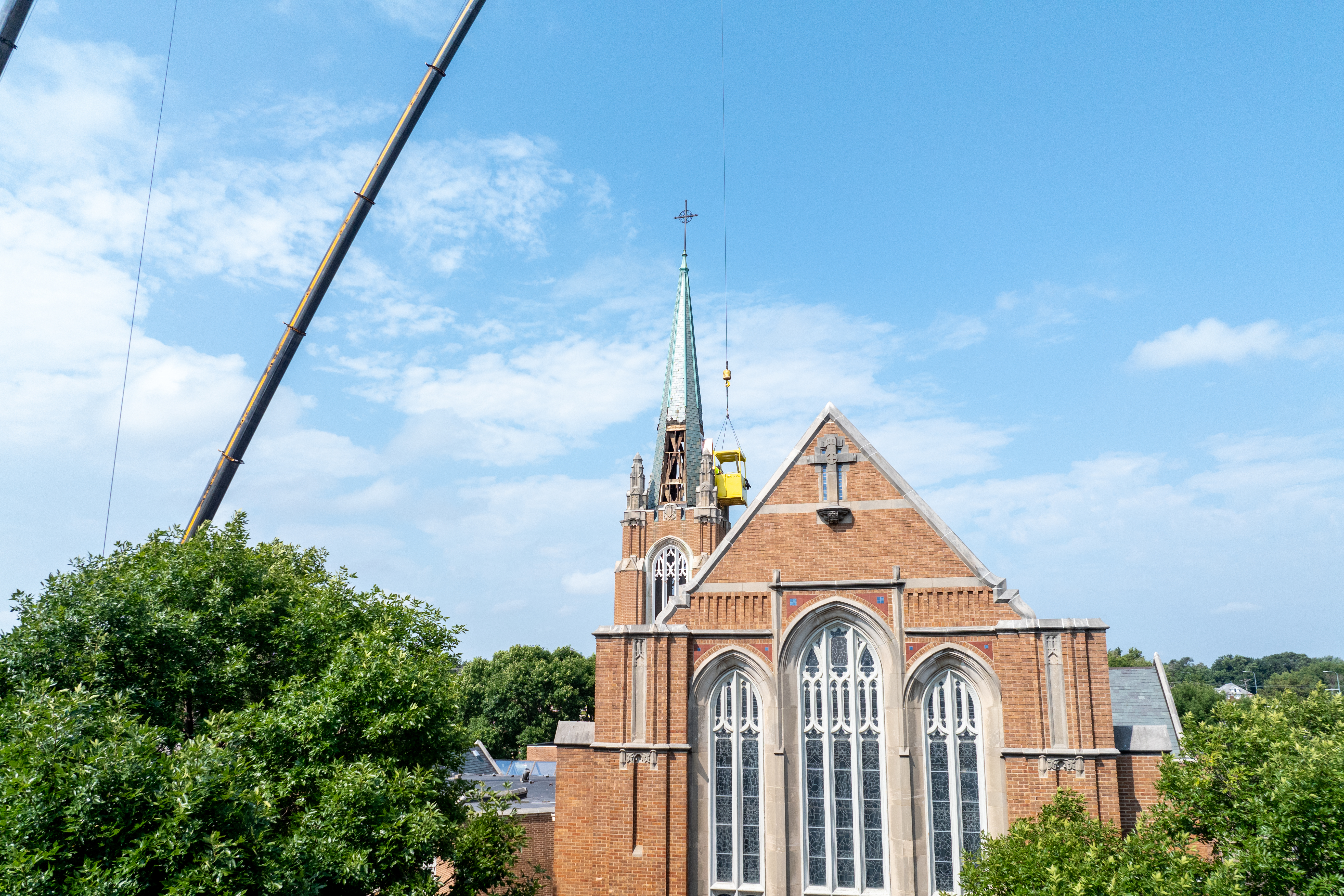 2025 08 06 First Lutheran Bell Tower Window Replacement 30